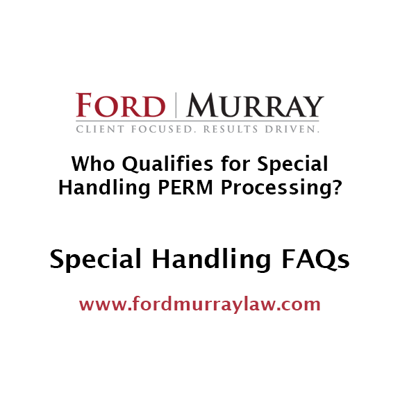 Higher Ed FAQs Who Qualifies for Special Handling Processing (Video) FordMurray Law