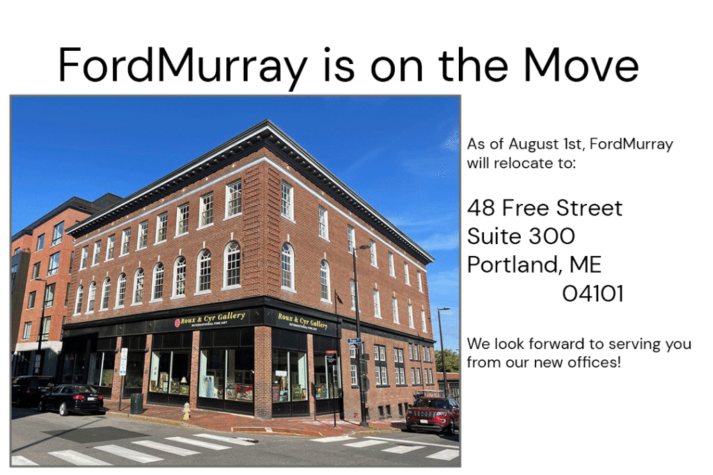 FordMurray is moving to 48 Free Street, Suite 300. Building is pictured.